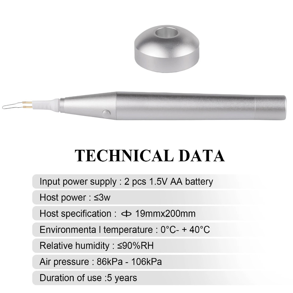 Dental Cordless Endodontic Gutta Percha Cutter with 8 Heating Tips